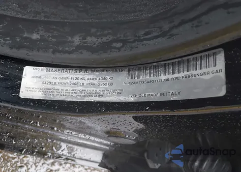 2016 Maserati Ghibli из США, поврежденный, VIN ZAM57XSA8G1171336